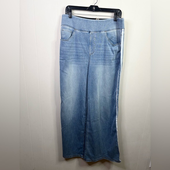 Halara Flex high rise Tummy Control Casual Baggy Jeans with Pockets wide leg L - Picture 3 of 6